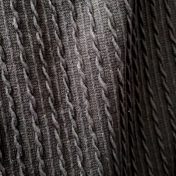 Rib Knit Shorts, Black - Picture 3 of 8